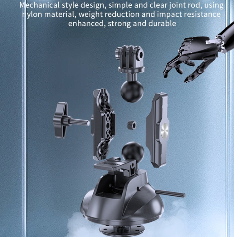 TELESIN Car Action Camera Holder Suction Cup 360 Degree Adjustable - HoMEdemic™ 