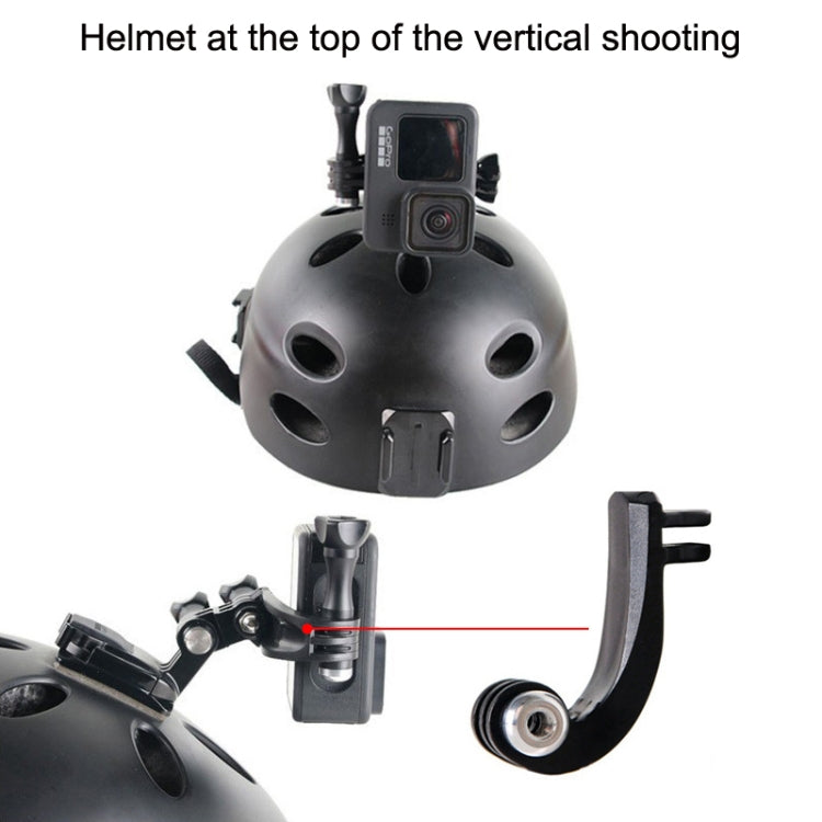 TELESIN Center Vertical Bend Arm Sports Camera Accessories For GoPro HERO11 Black / HERO9 Black / DJI Osmo Action 3 - HoMEdemic™ 