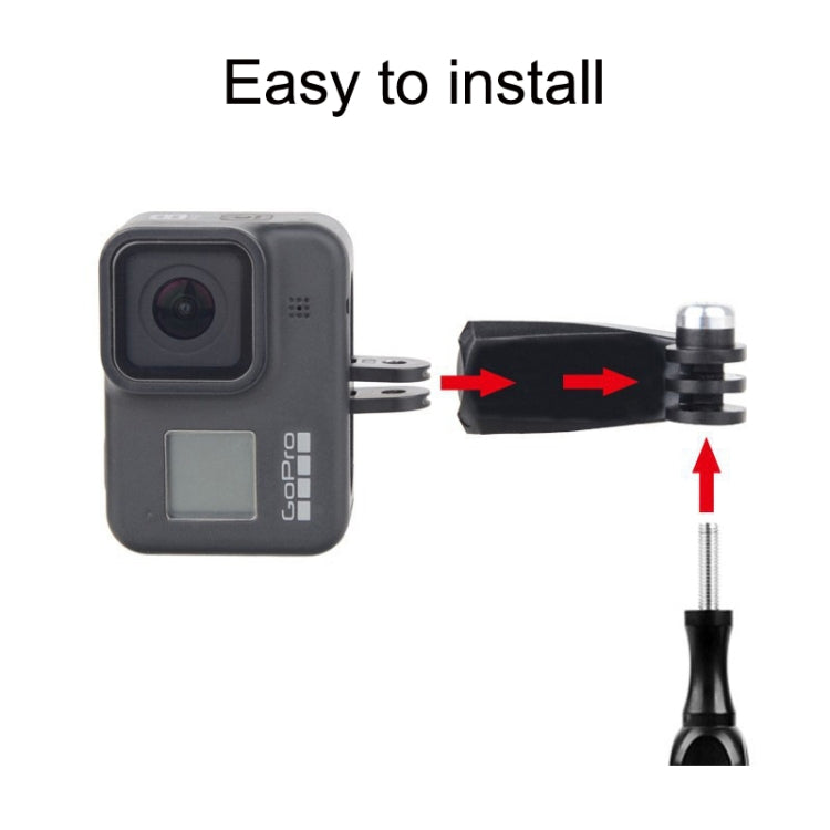 TELESIN Center Vertical Bend Arm Sports Camera Accessories For GoPro HERO11 Black / HERO9 Black / DJI Osmo Action 3 - HoMEdemic™ 
