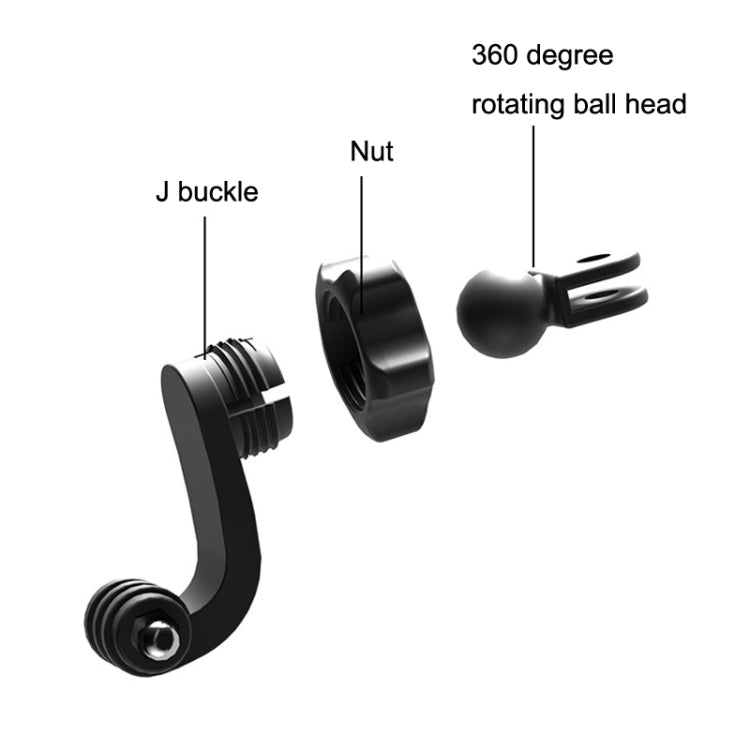 TELESIN Centered Universal Bend Arm Sports Camera Accessories For GoPro HERO11 Black / HERO9 Black / DJI Osmo Action 3 - HoMEdemic™ 