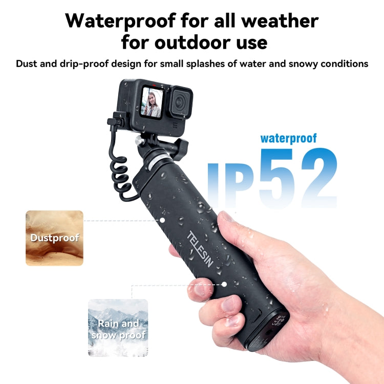 TELESIN Charging Selfie Stick 10000mah Power Bank Universal For Sports Camera & Smart Phone - HoMEdemic™ 