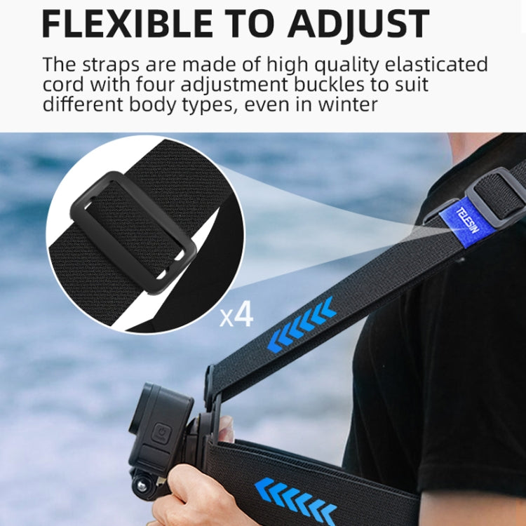TELESIN  Chest Strap Mount Waistcoat Belt  Mount For Action Camera - HoMEdemic™ 