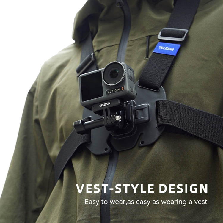 TELESIN  Chest Strap Mount Waistcoat Belt  Mount For Action Camera - HoMEdemic™ 