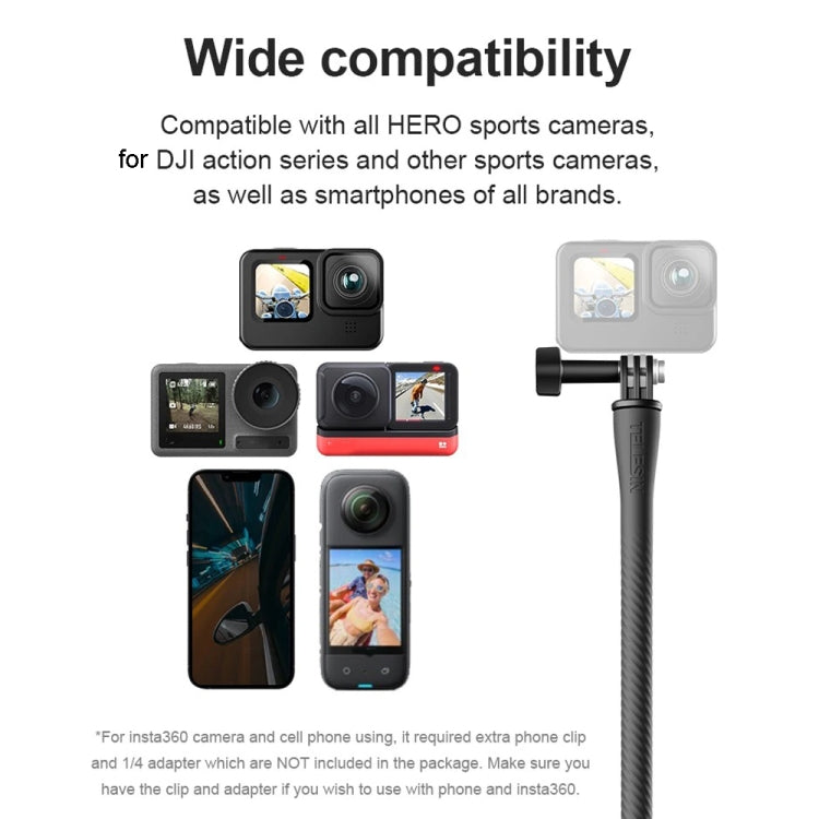 TELESIN Flexible Mount Bracket Octopus Tripod For Mini Action Camera and Mobile Phone,Spec: With Phone Clip Kit - HoMEdemic™ 