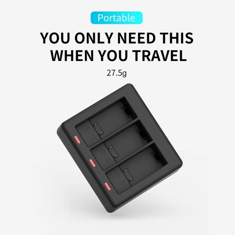 TELESIN GP-BCG-902 Battery 3 Slots Charger For GoPro HERO12 Black / HERO11 Black / HERO10 Black / HERO9 Black - HoMEdemic™ 