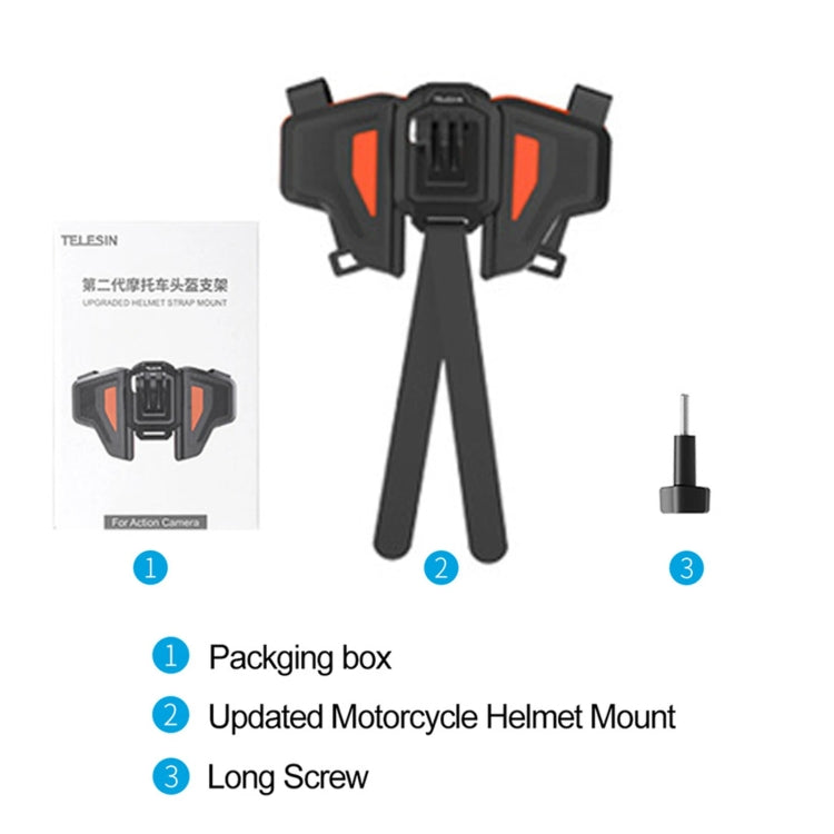 TELESIN GP-HBM-MT2 Universal Helmet Mount Holder For Sports Camera - HoMEdemic™ 