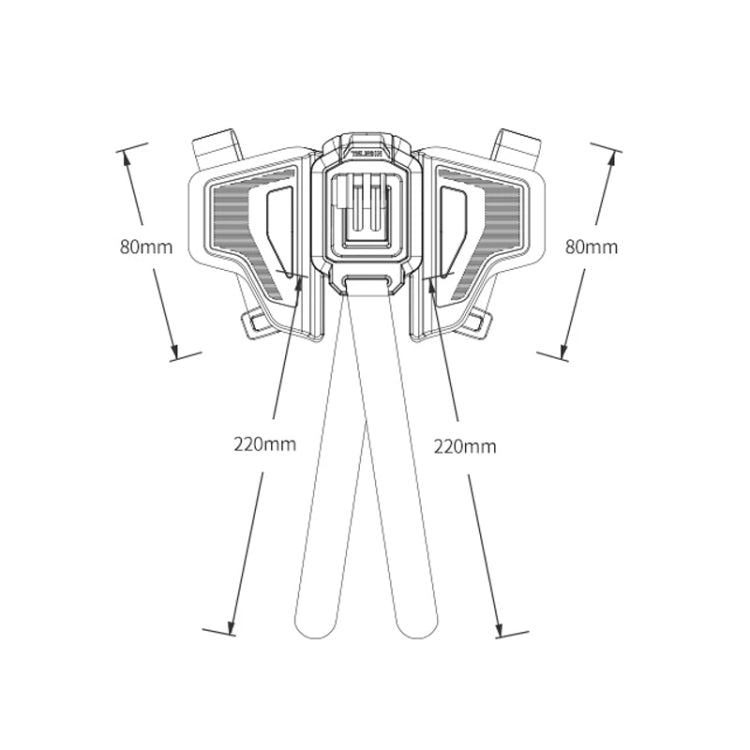 TELESIN GP-HBM-MT2-YH Universal Helmet Mount Holder For Sports Camera - HoMEdemic™ 