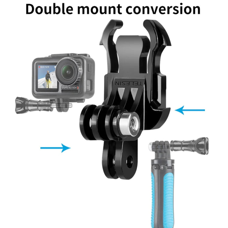 TELESIN GP-MTB-T02-BK Sports Camera Double Head J-Buckle Backpack Quick Release Conversion Accessory - HoMEdemic™ 