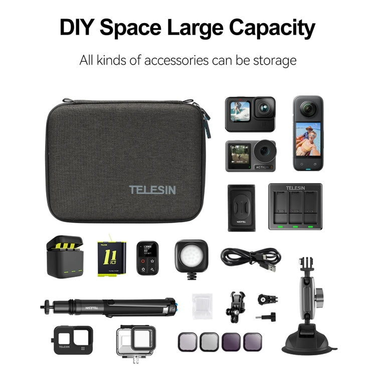 TELESIN GP-PRC-213 Sports Camera Universal Medium Storage Bag Carrying Case - HoMEdemic™ 