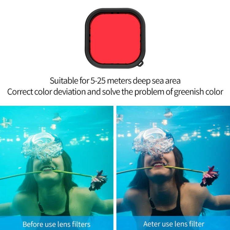 TELESIN GP-WTP-901 45m Diving Shell, For GoPro HERO12 Black / HERO11 Black / HERO10 Black / HERO9 Black Shell+Filter Set - HoMEdemic™ 