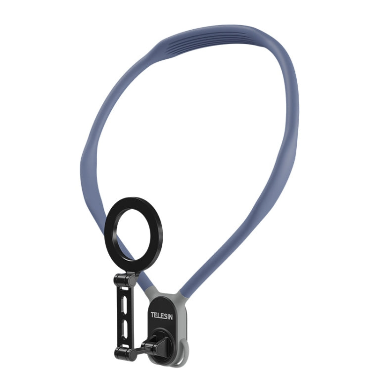 TELESIN MNM-002 Magsafe Magnetic Suction Mobile Phone Hanging Neck POV Viewing Angle Lazy Stand(Blue) - HoMEdemic™ 