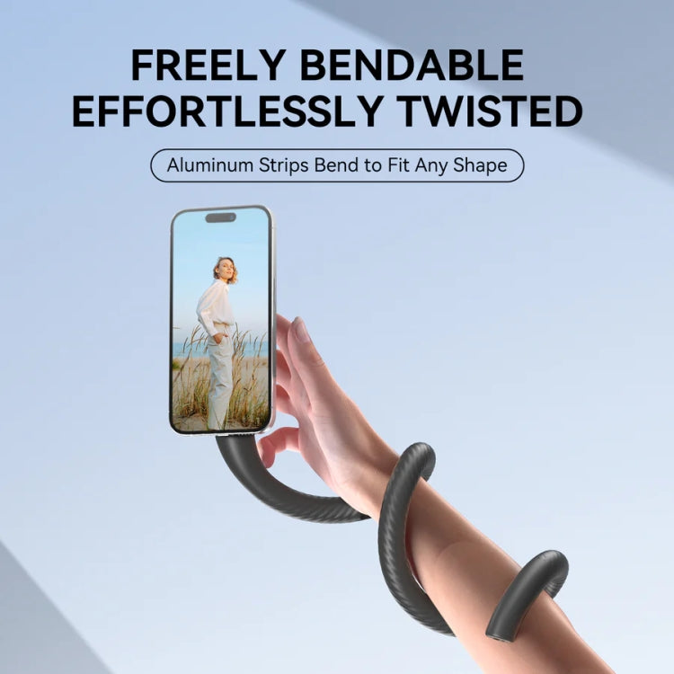 TELESIN P3-FM-01 Flexible Magnetic Fast Disassembly Magsafe Mobile Phone Bracket Sports Camera Entangled Fixed Holder(Grey) - HoMEdemic™ 