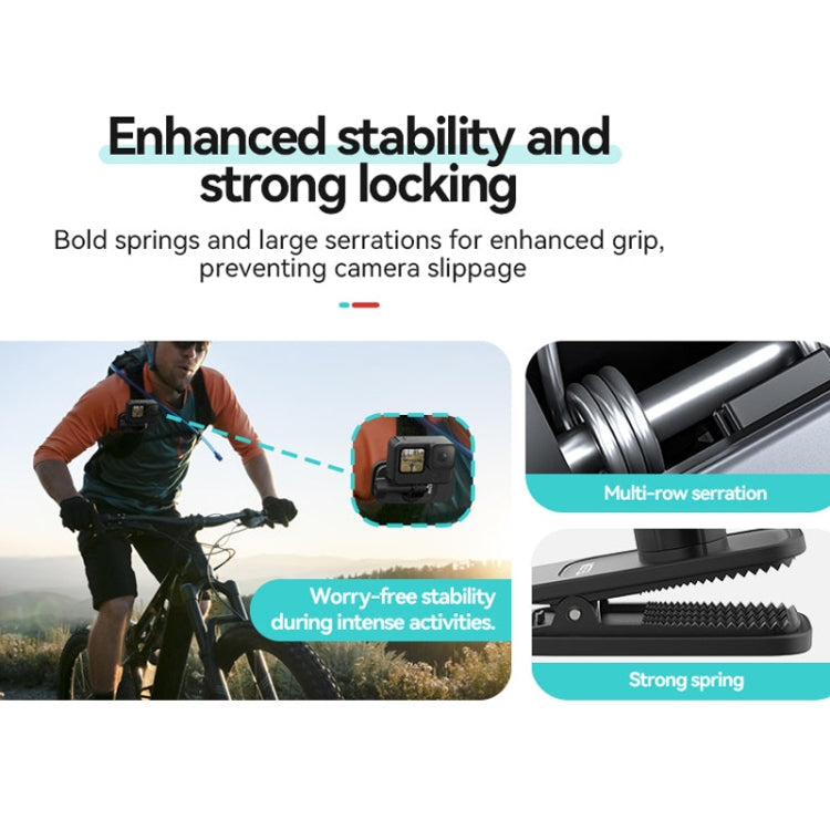 TELESIN Quick Release Universal Backpack Clip Magnetic Backpack Mounting Bracket - HoMEdemic™ 