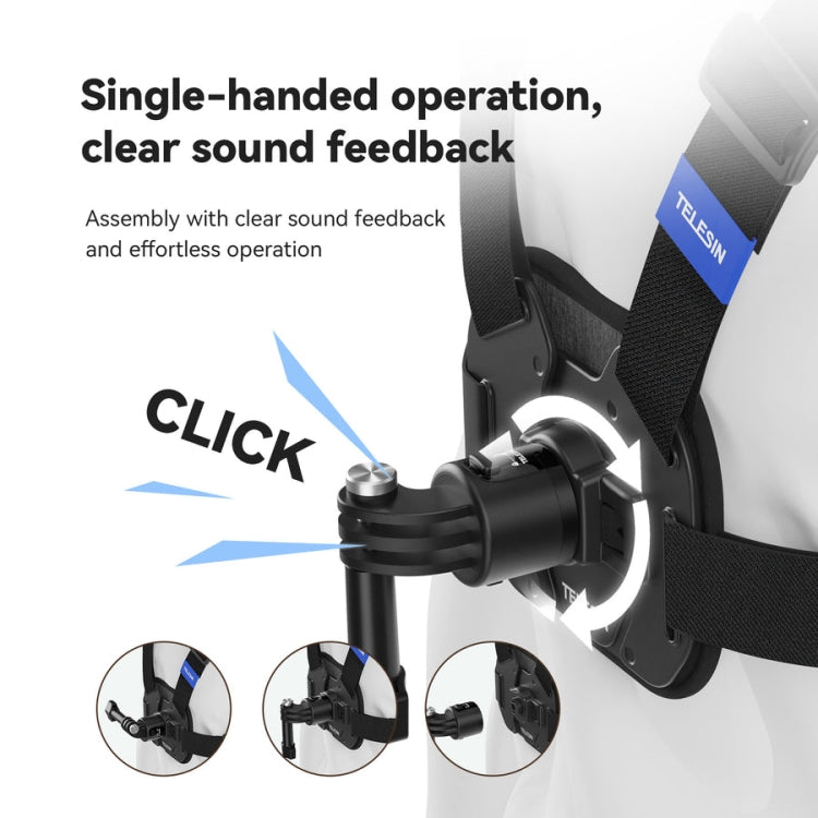 TELESIN S2-CGP-01 Quick-Release Vest Chest Strap Sports Camera Accessories - HoMEdemic™ 