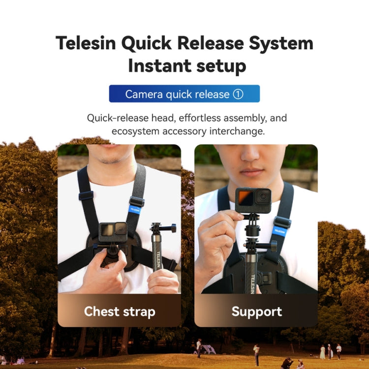 TELESIN S2-CGP-01 Quick-Release Vest Chest Strap Sports Camera Accessories - HoMEdemic™ 
