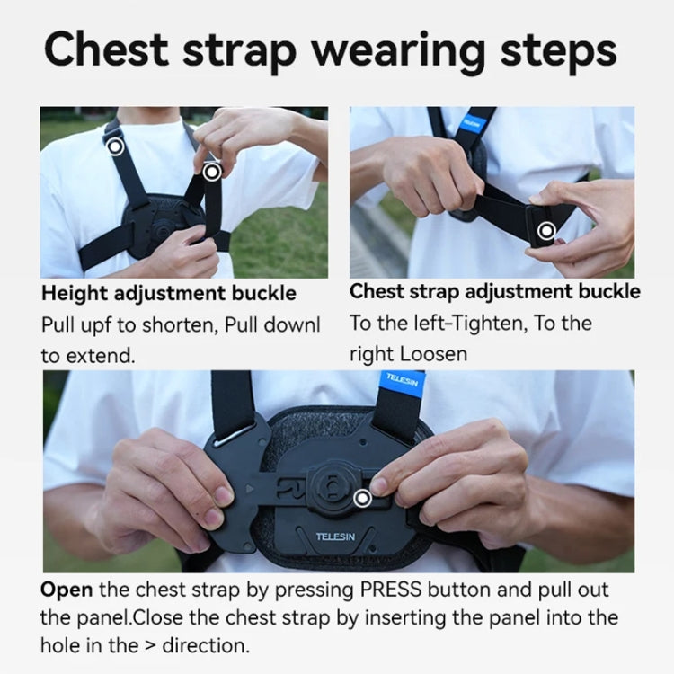 TELESIN S2-CGP-01 Quick-Release Vest Chest Strap Sports Camera Accessories - HoMEdemic™ 
