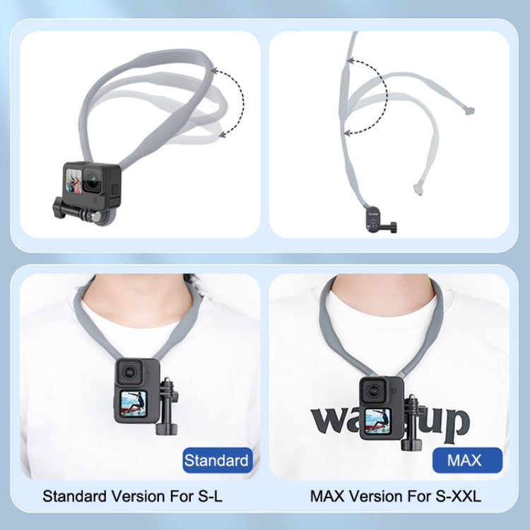 TELESIN TE-HNB-001 Magnetic Halter Bracket Action Camera Shooting Collar For GoPro HERO11 Black / HERO9 Black / DJI Osmo Action 3, Style: MAX Version For S-XXL - HoMEdemic™ 