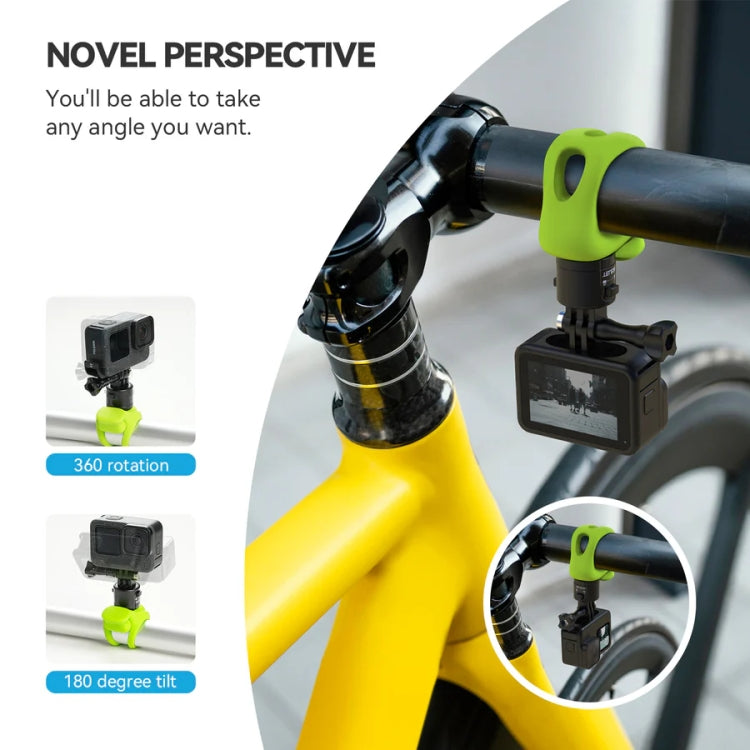 TELESIN TLQ-005 Elastic Quick Release Stand Multi-functional Fixed Silicone Strap Accessories(Black) - HoMEdemic™ 