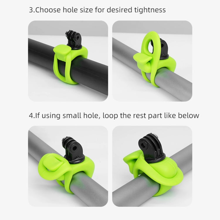 TELESIN TLQ-005 Elastic Quick Release Stand Multi-functional Fixed Silicone Strap Accessories(Grey) - HoMEdemic™ 
