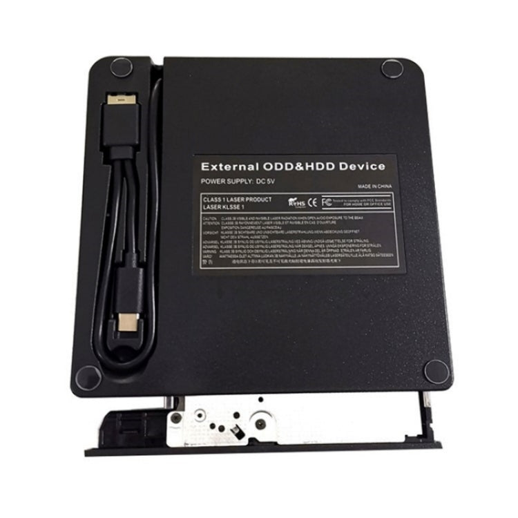TG30N CD VCD Reader Burner Zebra-stripe Design Laptop Computer External DVD Drive - HoMEdemic™ 