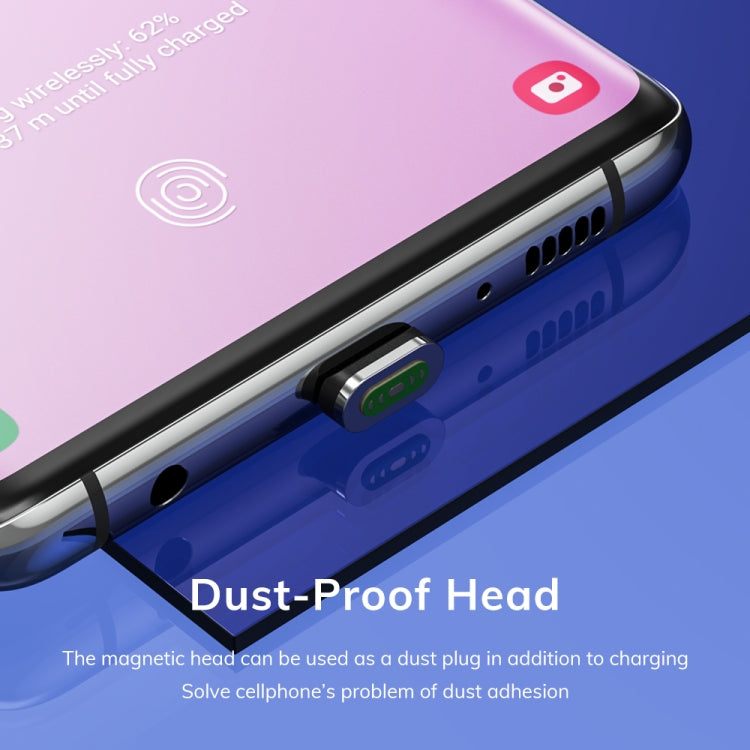 TOPK AM63 1m USB to 8 Pin Flat Magnetic Metal Connector Nylon Braided Magnetic Fast Charging Data Cable(Red) - HoMEdemic™ 