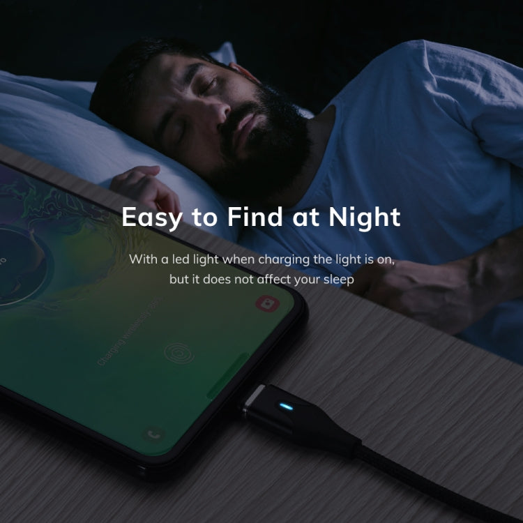 TOPK AM63 1m USB to 8 Pin Flat Magnetic Metal Connector Nylon Braided Magnetic Fast Charging Data Cable(Red) - HoMEdemic™ 