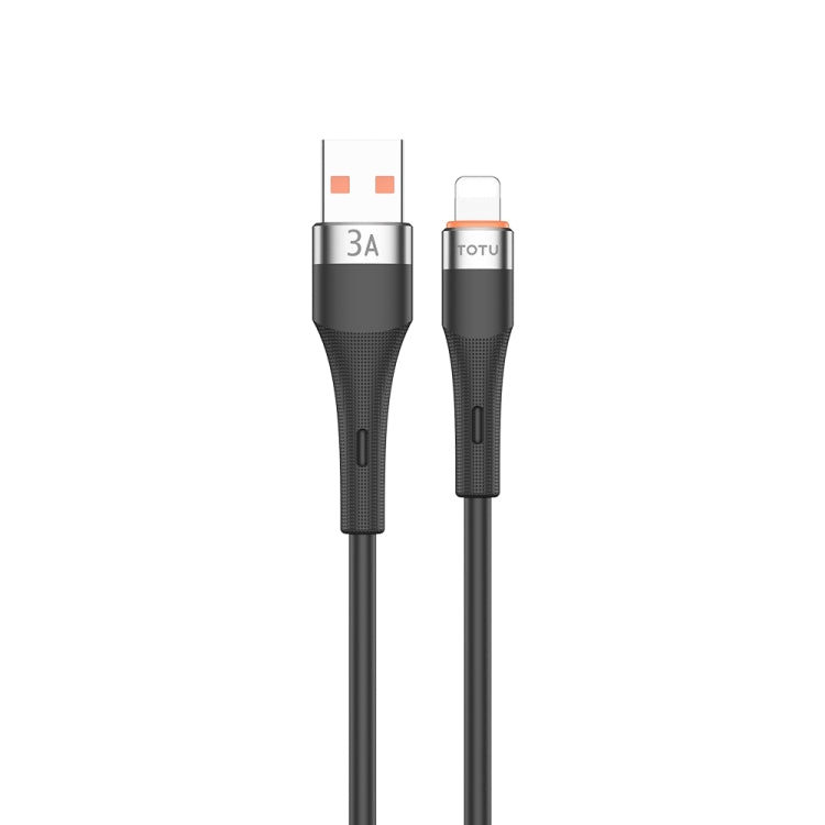 TOTU CB-2 Series USB to 8 Pin Aluminum Alloy Skin Feel Data Cable, Length:1m(Black) - HoMEdemic™ 