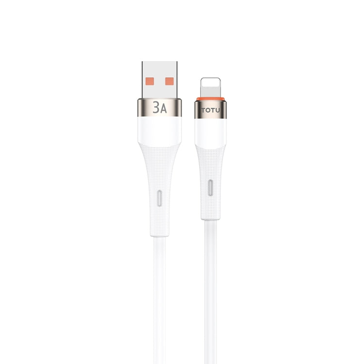 TOTU CB-2 Series USB to 8 Pin Aluminum Alloy Skin Feel Data Cable, Length:1m(White) - HoMEdemic™ 