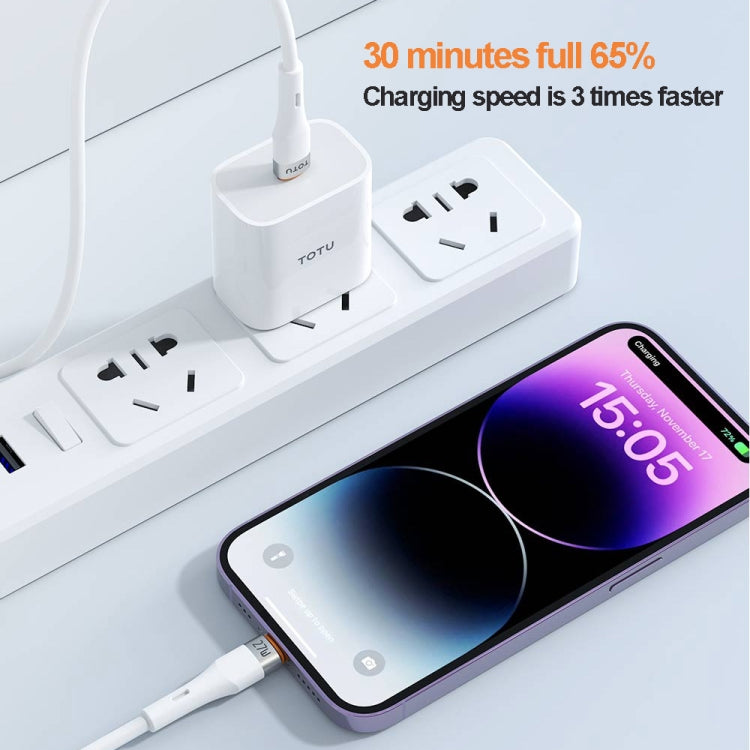 TOTU CB-2 Series USB to 8 Pin Aluminum Alloy Skin Feel Data Cable, Length:1m(White) - HoMEdemic™ 