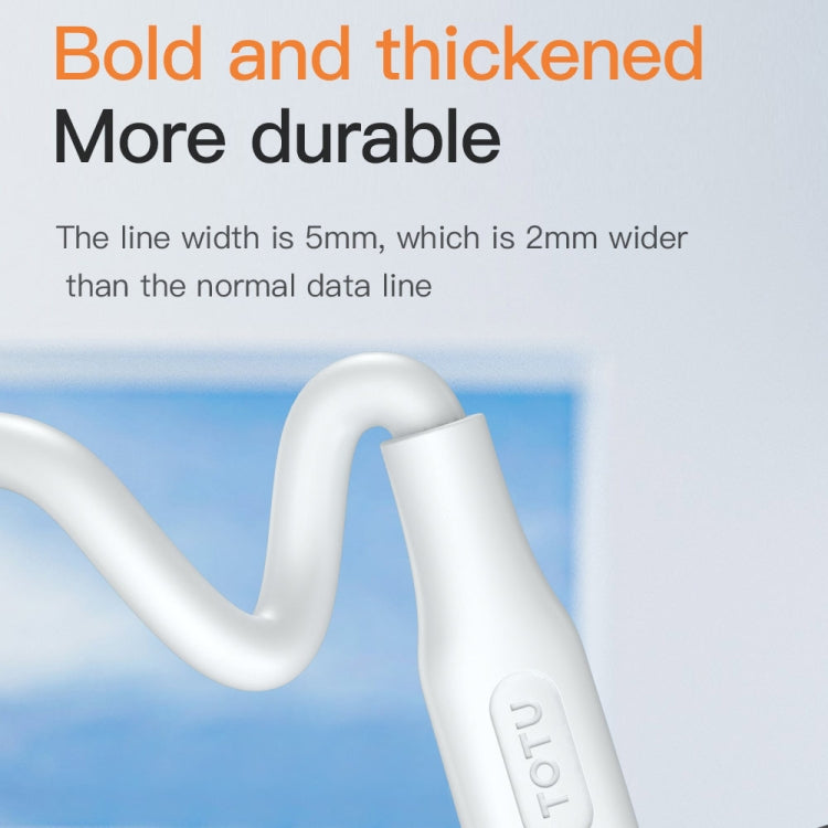 TOTU CB-4 Series USB to 8 Pin Fast Charge Data Cable, Length:1m(White) - HoMEdemic™ 