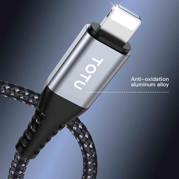 TOTU CB-5-L 15W USB to 8 Pin Data Cable, Length: 1m(Grey) - HoMEdemic™ 