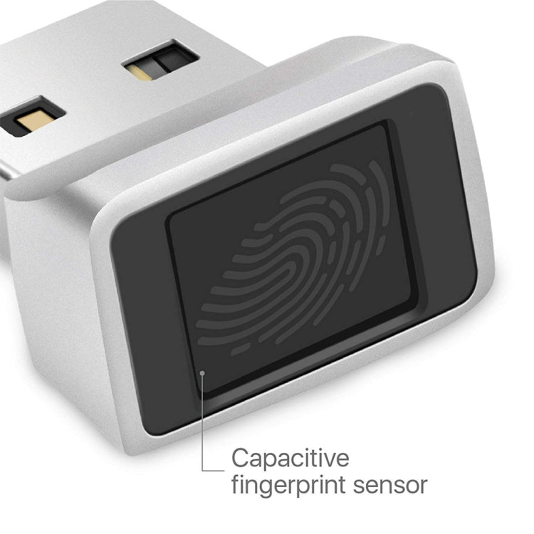 TRU7 USB Fingerprint Reader Module for Windows 8 / 10 / 11 Hello(Silver Gray) - HoMEdemic™ 