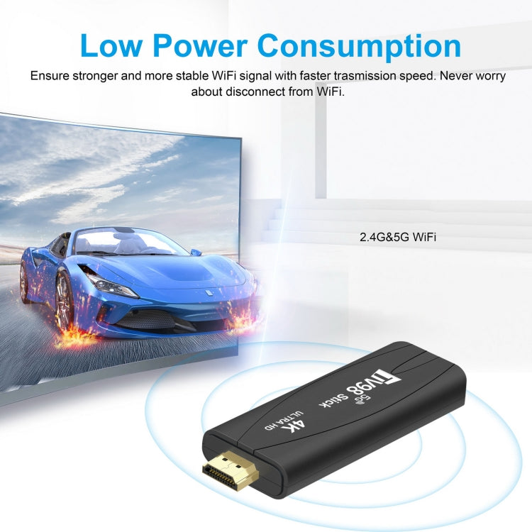 TV98 Rockchip 3228A Quad Core 4K HD Bluetooth Android TV Stick, RAM:4GB+32GB(EU Plug) - HoMEdemic™