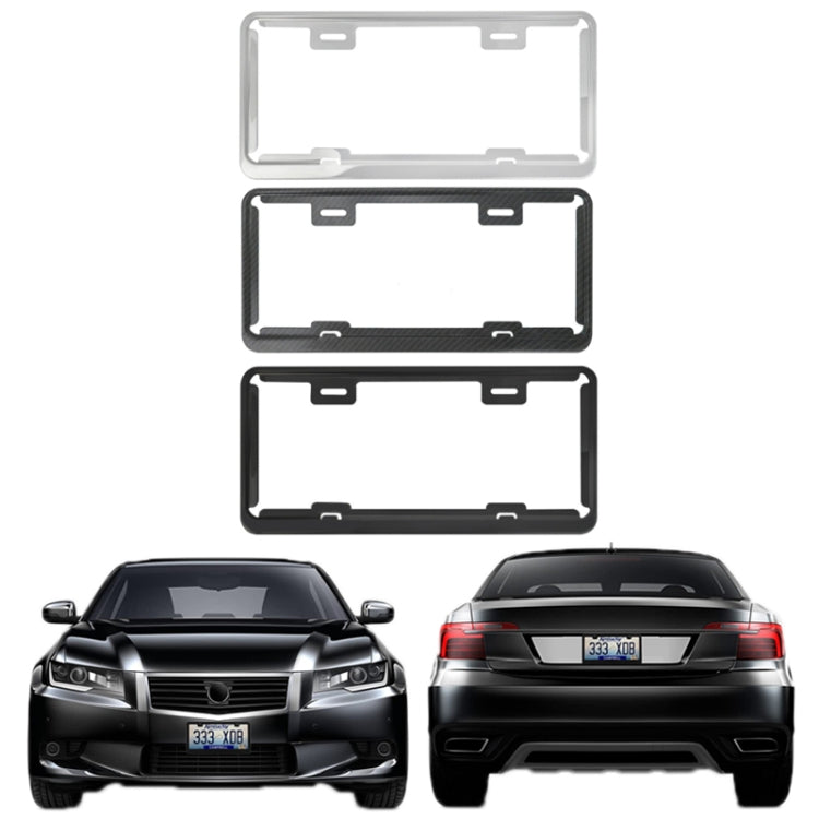 Taiwan Car License Plate Stainless Steel Frame, Specification: Black - HoMEdemic™ 