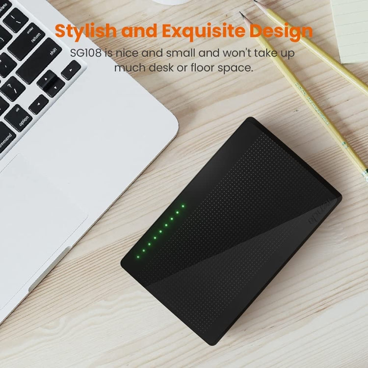 Tenda SG108 100/1000M Desktop Network Switch 8 Port Gigabit Desktop Switch Ethernet Switch LAN Hub(EU Plug) - HoMEdemic™ 