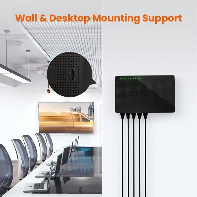 Tenda SG108 100/1000M Desktop Network Switch 8 Port Gigabit Desktop Switch Ethernet Switch LAN Hub(EU Plug) - HoMEdemic™ 