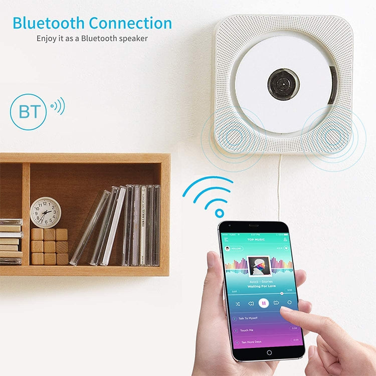 The Second Generation Portable Digital Display Bluetooth Speaker CD Player with Remote Control, Digital Display - HoMEdemic™ 