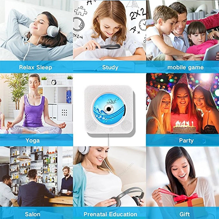 The Second Generation Portable Digital Display Bluetooth Speaker CD Player with Remote Control, Digital Display - HoMEdemic™ 