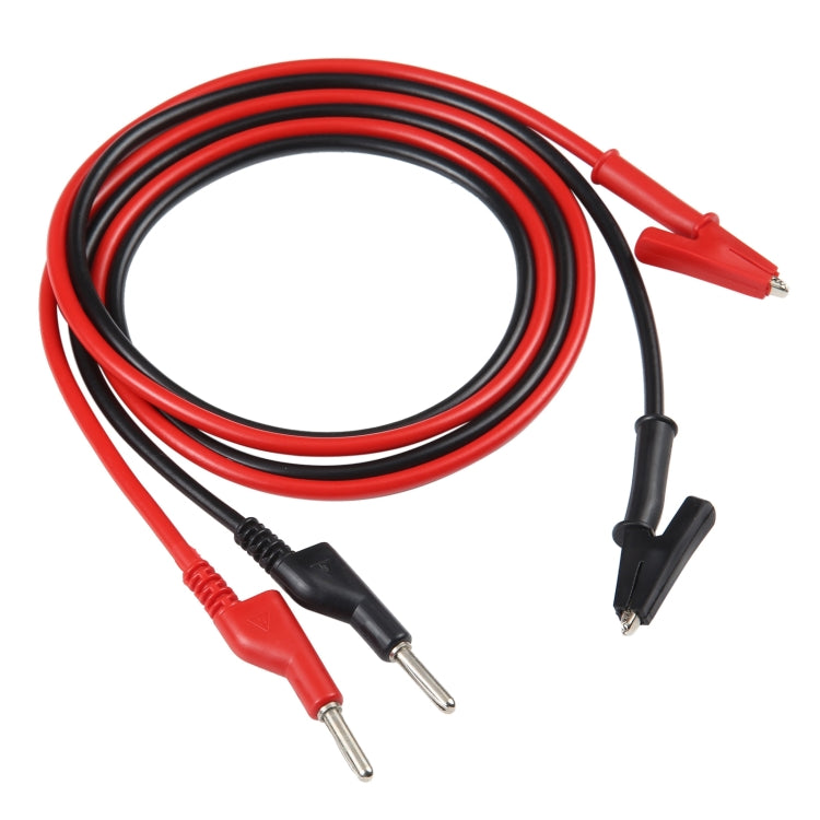 Thick Probe to Alligator Clip Test Lead Cable, Length: 1m - HoMEdemic™ 