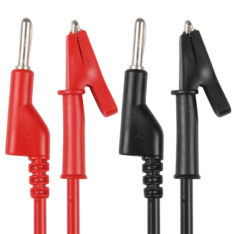 Thick Probe to Alligator Clip Test Lead Cable, Length: 1m - HoMEdemic™ 