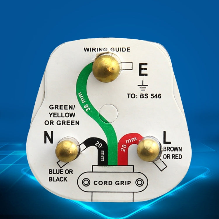 Three Pin Cylinder 15A Power Plug, UK Plug - HoMEdemic™ 