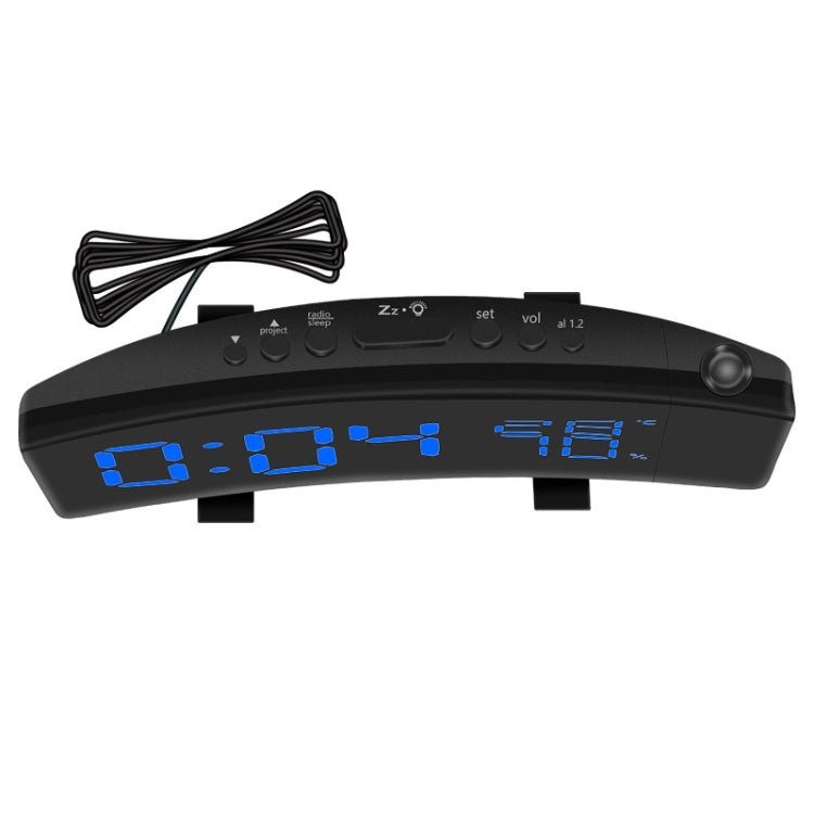 Three-color Projection Radio Alarm Clock USB Digital Alarm Clock Thermometer & Hygrometer - HoMEdemic™ 