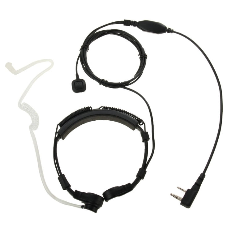 Throat control Transceiver Earpiece Headset for Walkie Talkies, 3.5mm + 2.5mm Plug - HoMEdemic™ 
