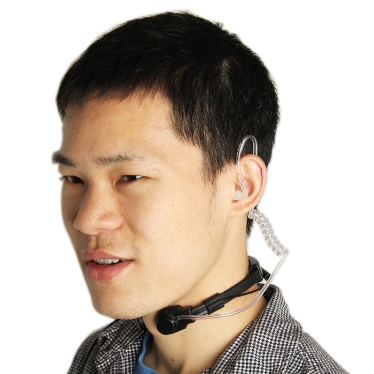 Throat control Transceiver Earpiece Headset for Walkie Talkies, 3.5mm + 2.5mm Plug - HoMEdemic™ 