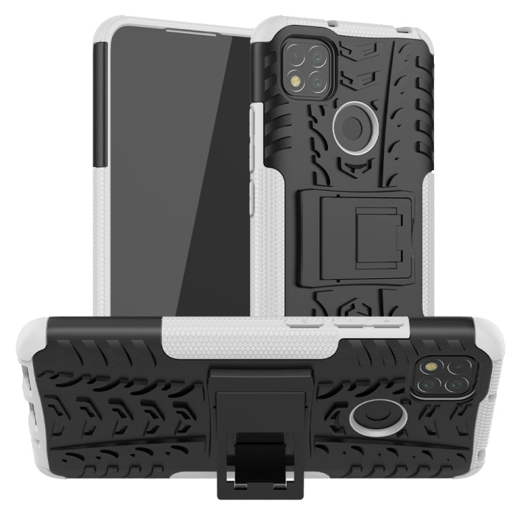 Tire Texture Shockproof TPU + PC Protective Case with Holder, For Xiaomi Redmi 9C, For OPPO Realme C15 - HoMEdemic™ 