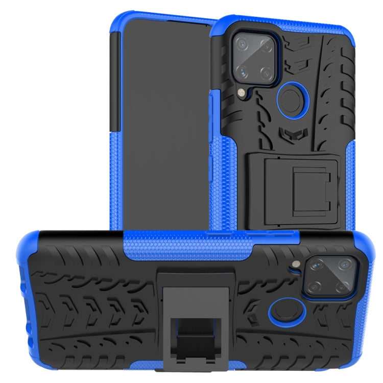 Tire Texture Shockproof TPU + PC Protective Case with Holder, For Xiaomi Redmi 9C, For OPPO Realme C15 - HoMEdemic™ 