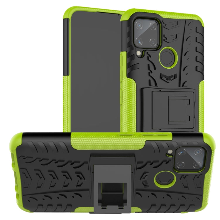 Tire Texture Shockproof TPU + PC Protective Case with Holder, For Xiaomi Redmi 9C, For OPPO Realme C15 - HoMEdemic™ 