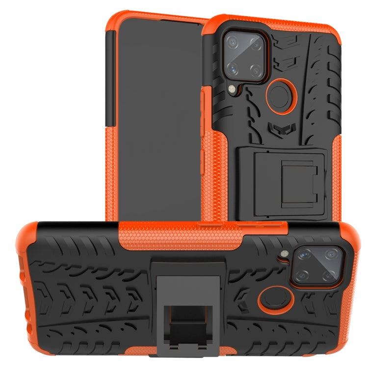 Tire Texture Shockproof TPU + PC Protective Case with Holder, For Xiaomi Redmi 9C, For OPPO Realme C15 - HoMEdemic™ 