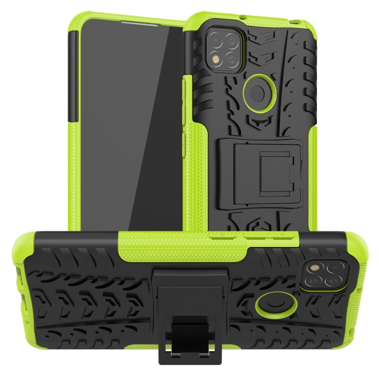 Tire Texture Shockproof TPU + PC Protective Case with Holder, For Xiaomi Redmi 9C - HoMEdemic™ 