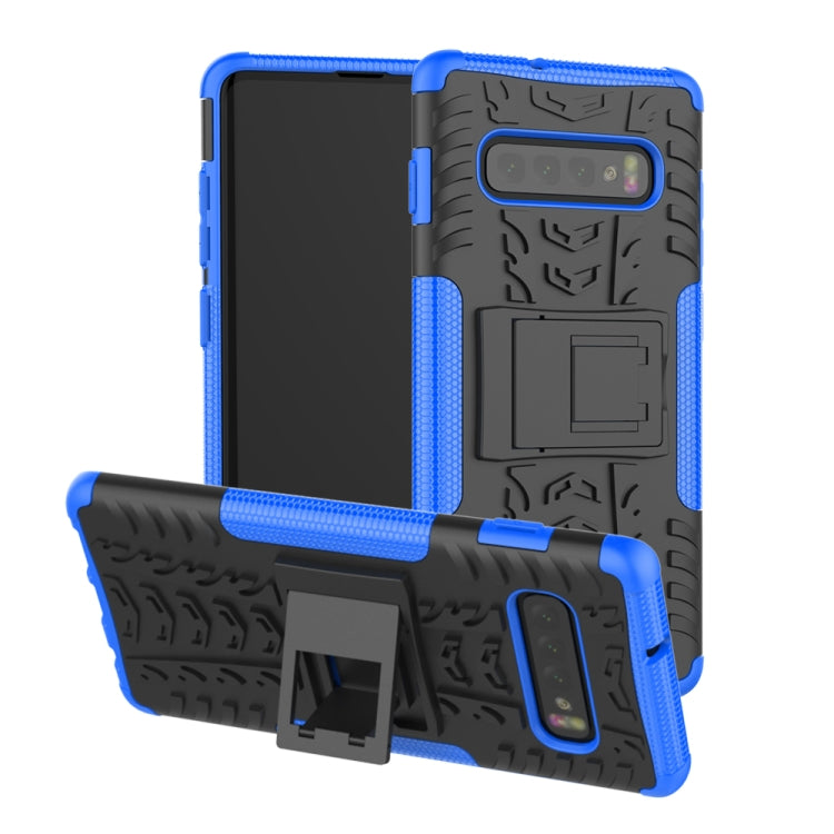 Tire Texture TPU+PC Shockproof Case for Galaxy S10+, with Holder, For Galaxy S10+ - HoMEdemic™ 